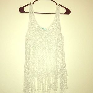 Very cute knitted see through tank top